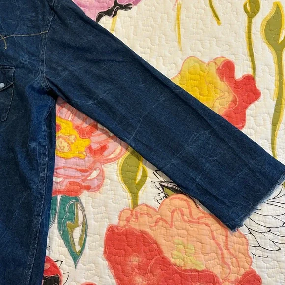 Vintage Red Denim Pearl Snap Shirt - Picture 3 of 9